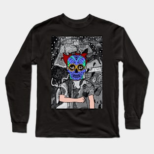 Unique MaleMask Digital Collectible with PixelEye Color and DarkSkin on TeePublic Long Sleeve T-Shirt